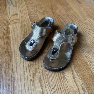 Brand New Gold Sparkle Nasty Gal Sandals